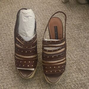 Steve Madden Multi-Tone Wedge Sandals